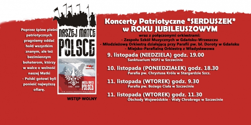 Koncert Patriotyczny w Sanktuarium NSPJ w Szczecinie